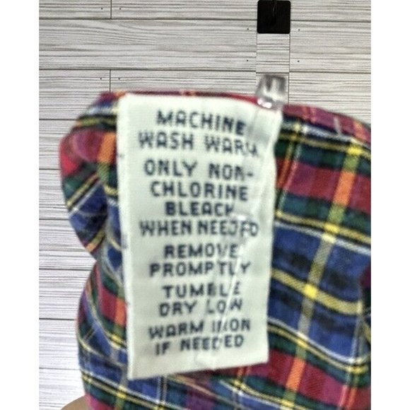 Ralph Lauren Men's Blue Red Yellow Multicolor Plaid Check 2XL Custom Fit Cotton - Picture 4 of 8